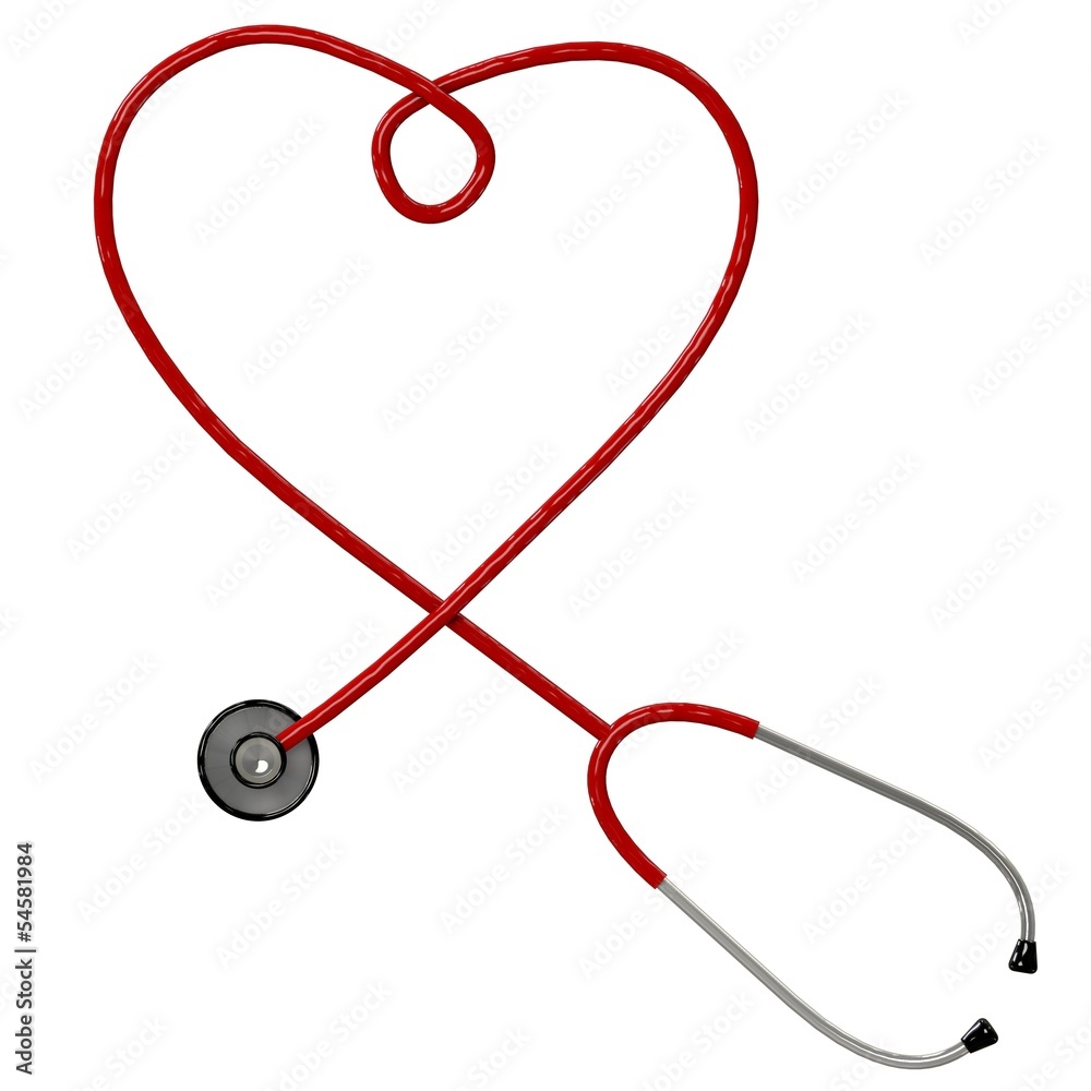 Red stethoscope Red stethoscope