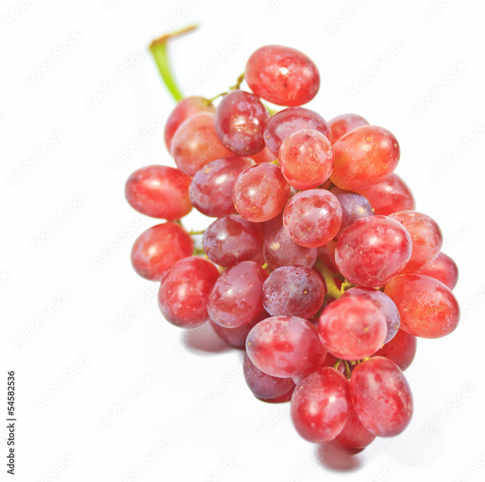 Red grapes which isolated image