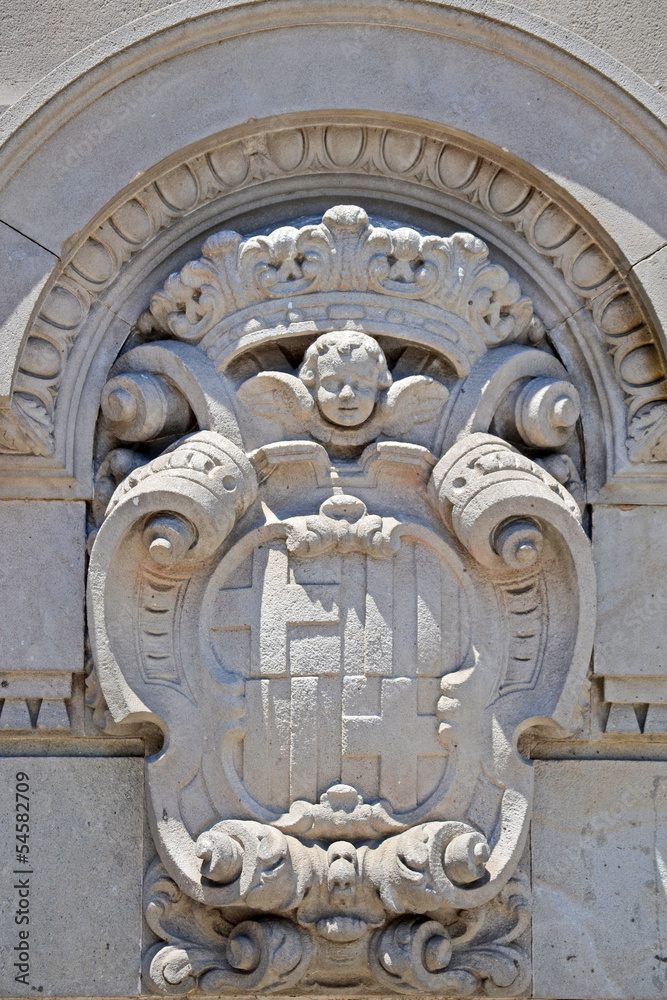 Escudo de la Ciudad de Barcelona.