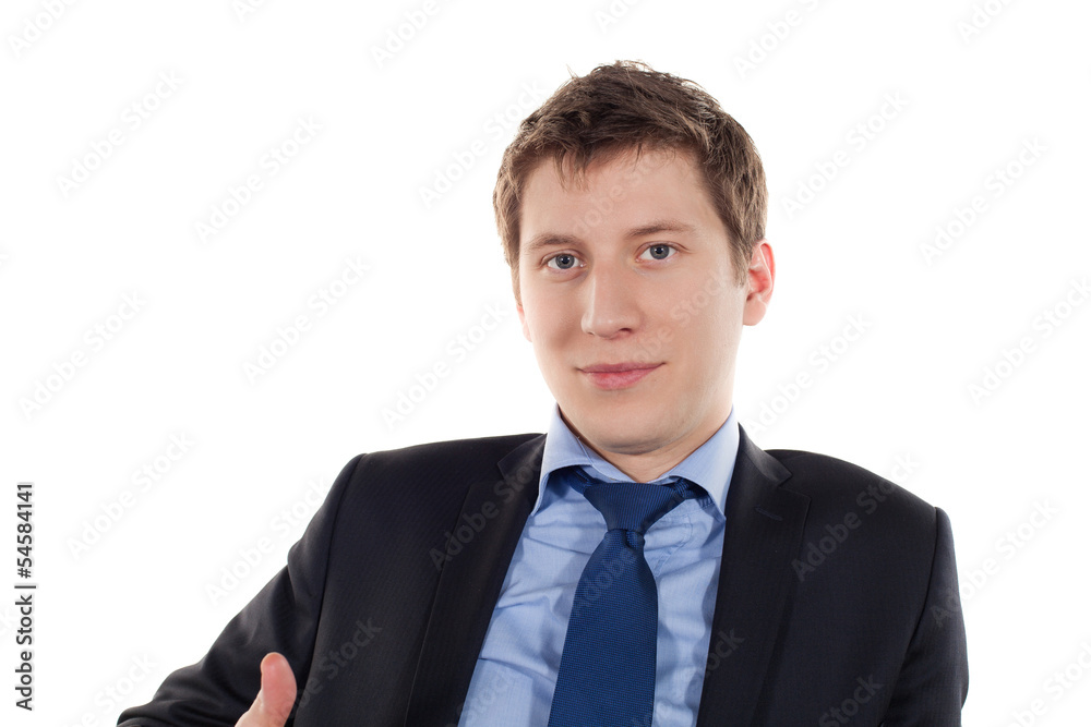 portrait of a young stylish businessman