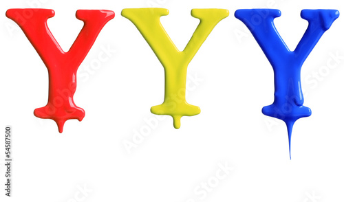 Paint dripping alphabet