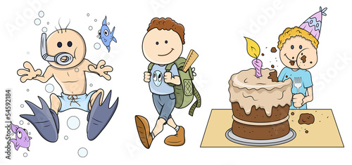 Kids - Vector Illustrations