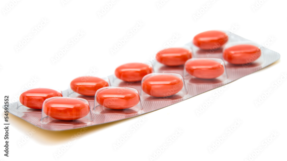 pack of pills isolated