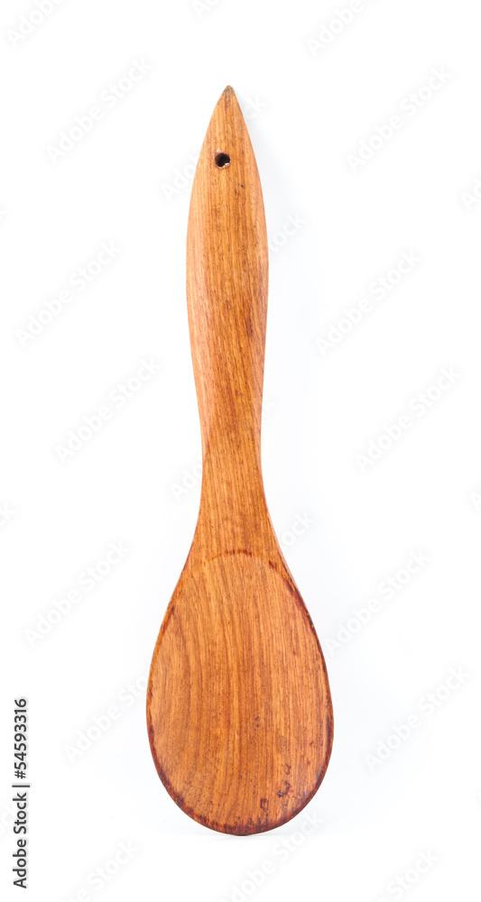 Wooden Spoon Isolated on a white background Wooden Spoon Isolated on a white background