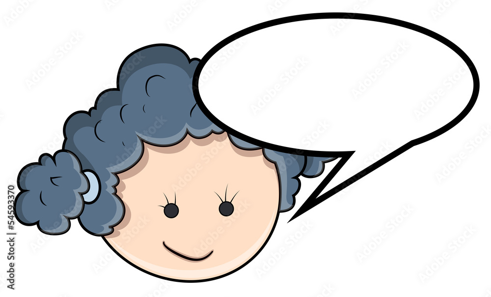 Cute Cartoon Girl - Vector Cartoon Illustration Cute Cartoon Girl - Vector Cartoon Illustration