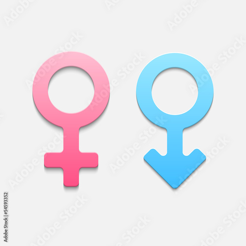 Mars and venus symbols.