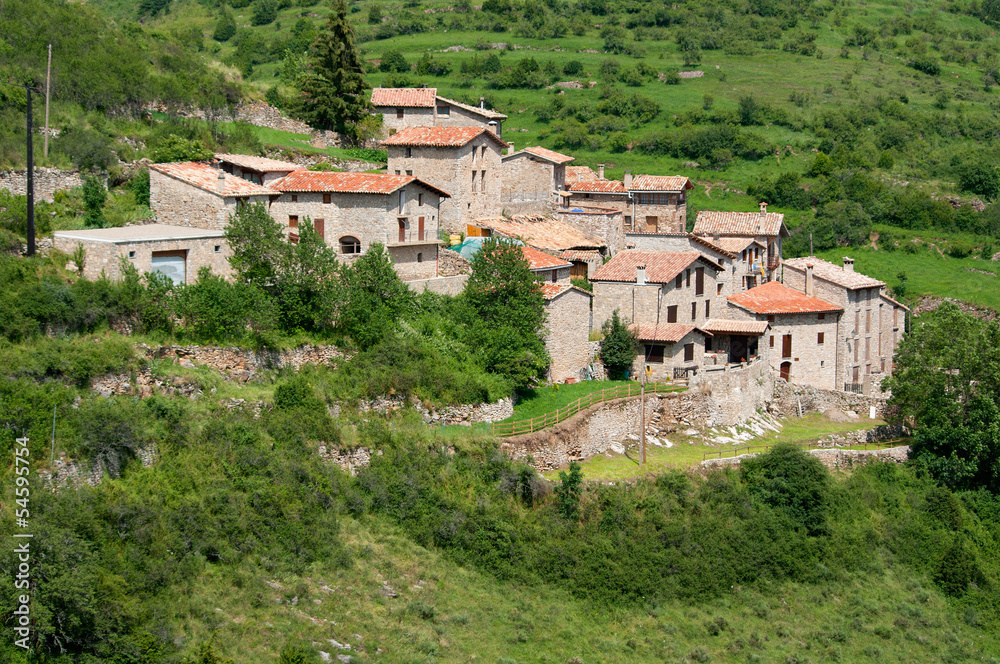 Beautiful mountain village in the eastern Pyrenees.