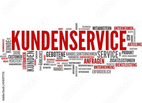 Kundenservice (Kundendienst, Service; Tagcloud)