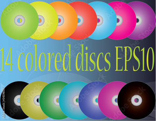colored discs