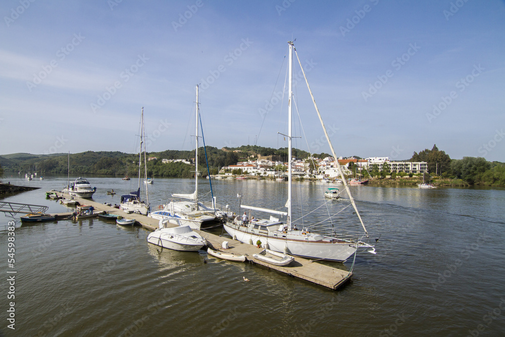 Obraz premium Guadiana river located in Portugal.