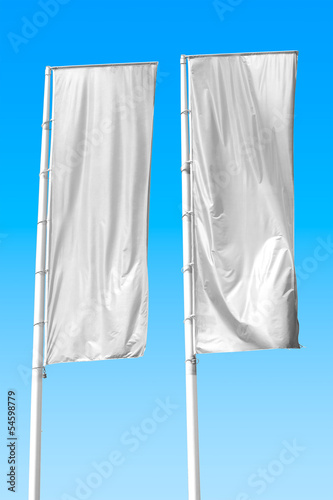 Two white flag