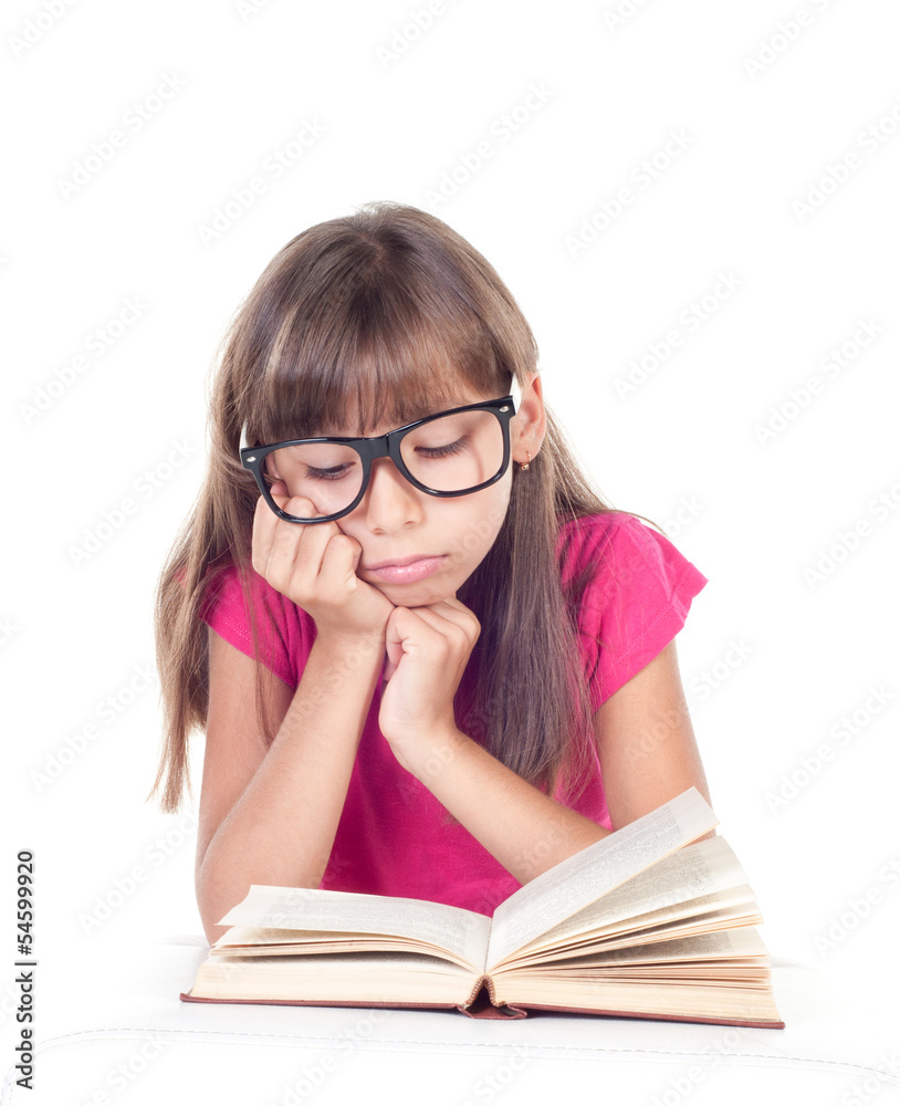 little girl with books little girl with books