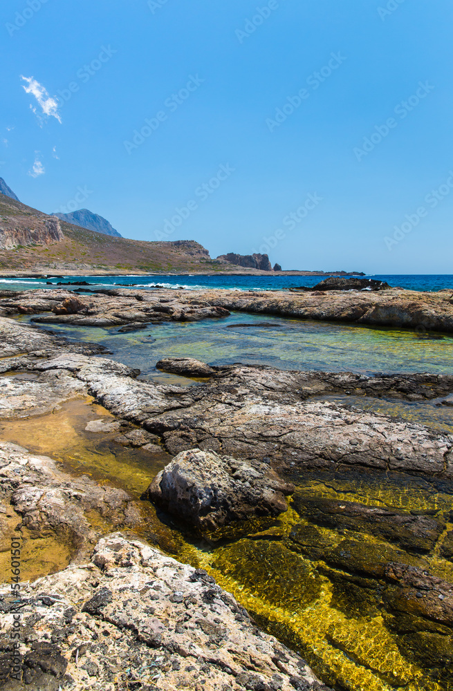 Balos beach. Crete,Greece.Magical turquoise waters