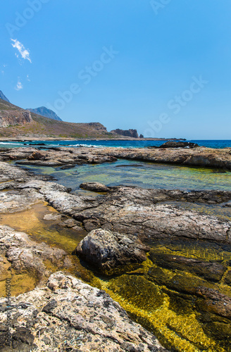 Balos beach. Crete Greece.Magical turquoise waters