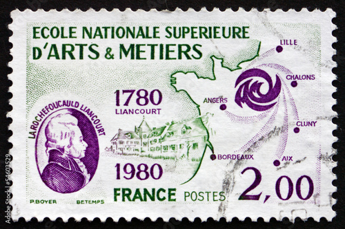 Postage stamp France 1980 Larochefoucauld Liancourt photo