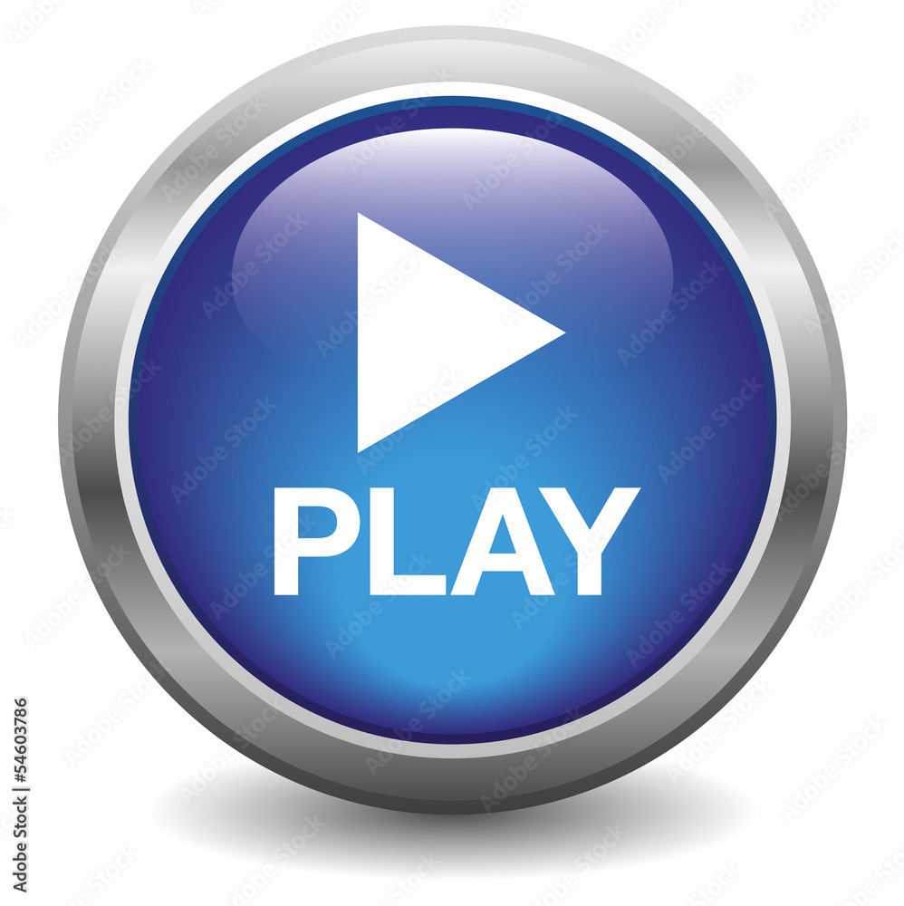 Play icon blue Play icon blue