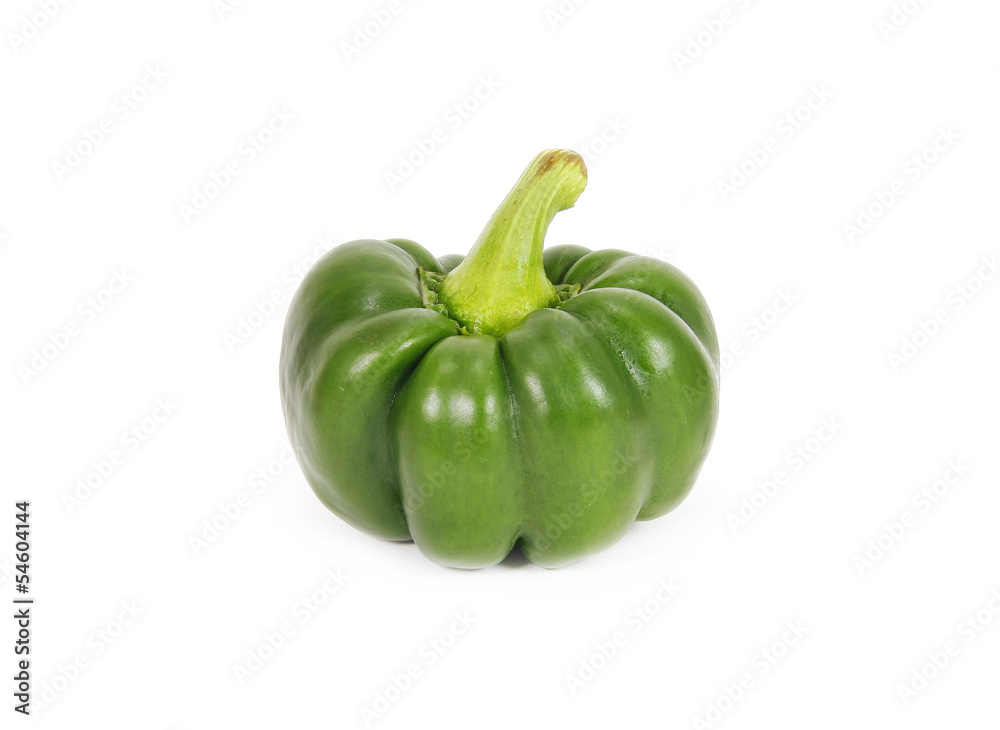 green sweet pepper isolated on white background green sweet pepper isolated on white background