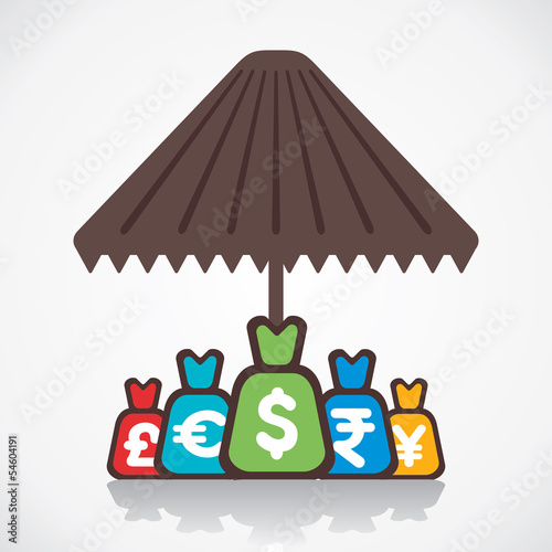 secure currency concept vector