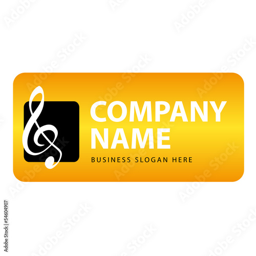Business Logo Musik Notenschlüssel Noten