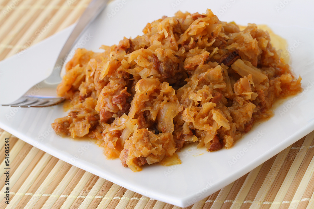 Traditional Polish bigos