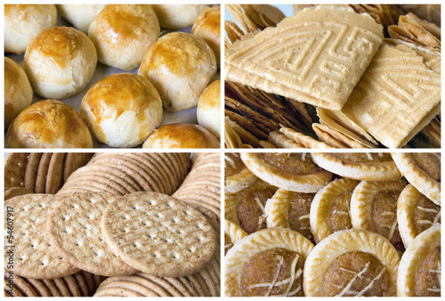 Southeast Asian Cookies and Pastry Collage photo