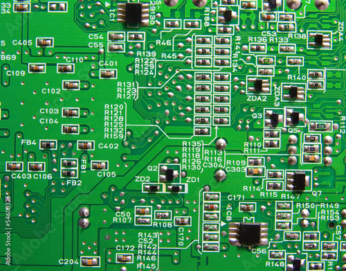 Texture, Green circuit board