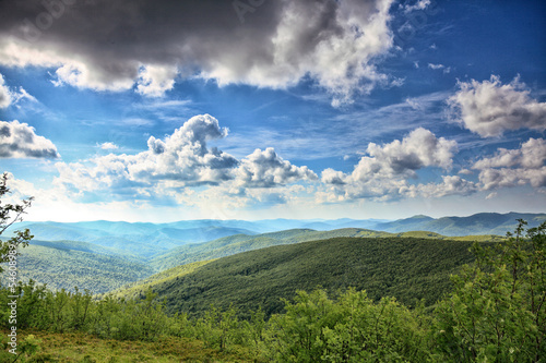 mountains hills landscape Bieszczady Poland