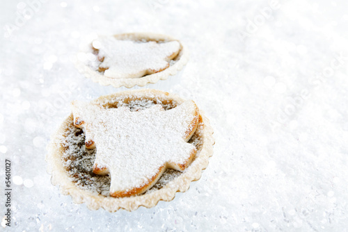 christmas tart with marzipan tree