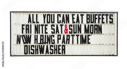 Changeable road sign with old message