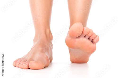 Woman feet isolated