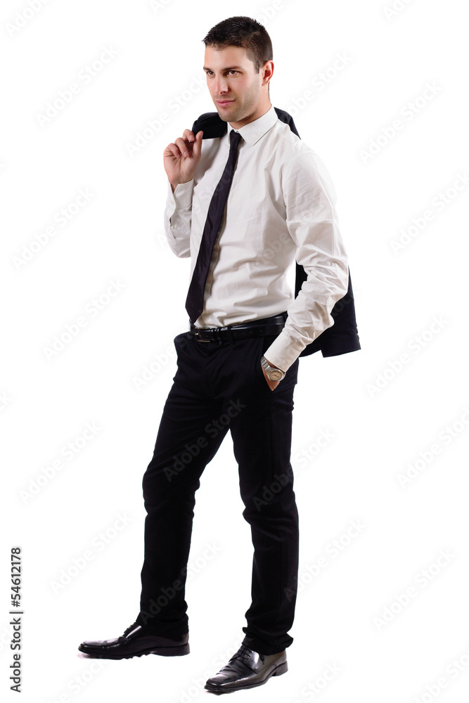 Fototapeta premium young business man on a relaxed pose