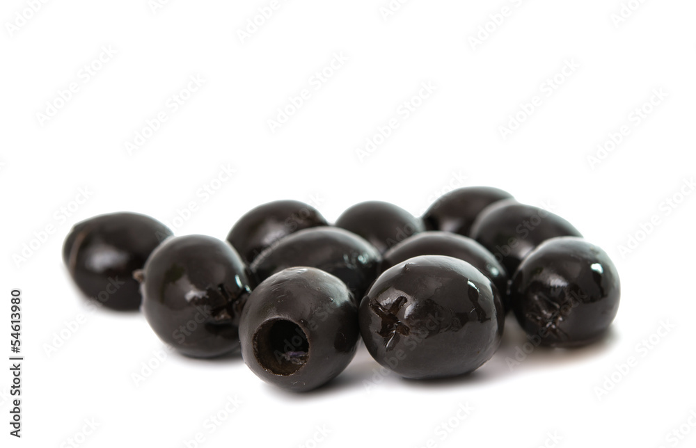 Black olives isolated Black olives isolated