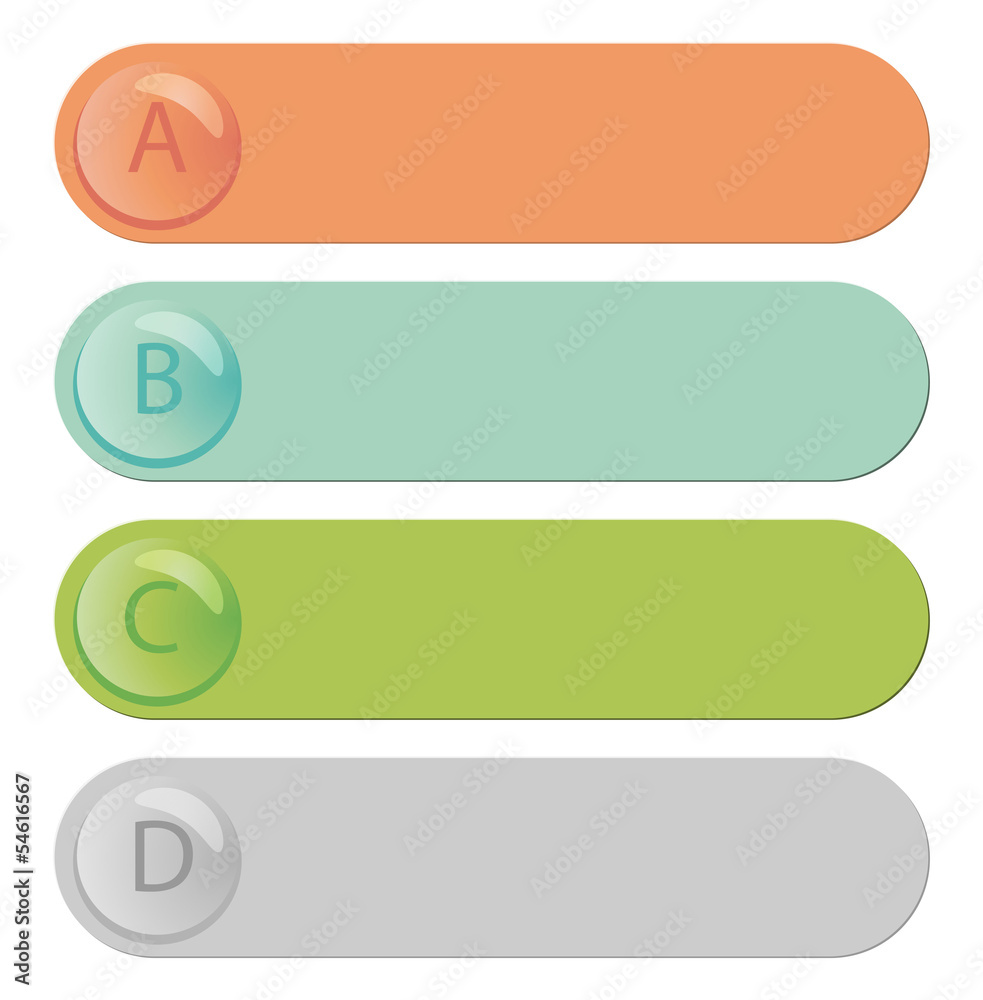 Modern infographic with colored labels Modern infographic with colored labels