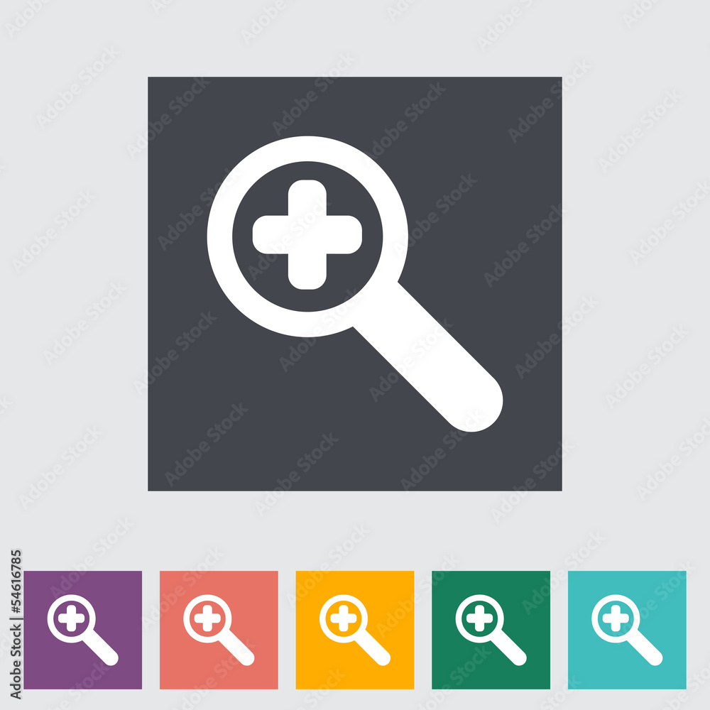 Obraz premium Scale single flat icon.