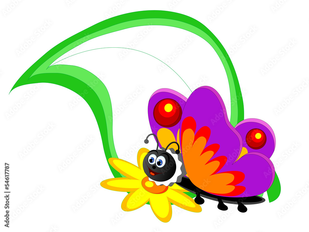 Cartoon butterfly Cartoon butterfly