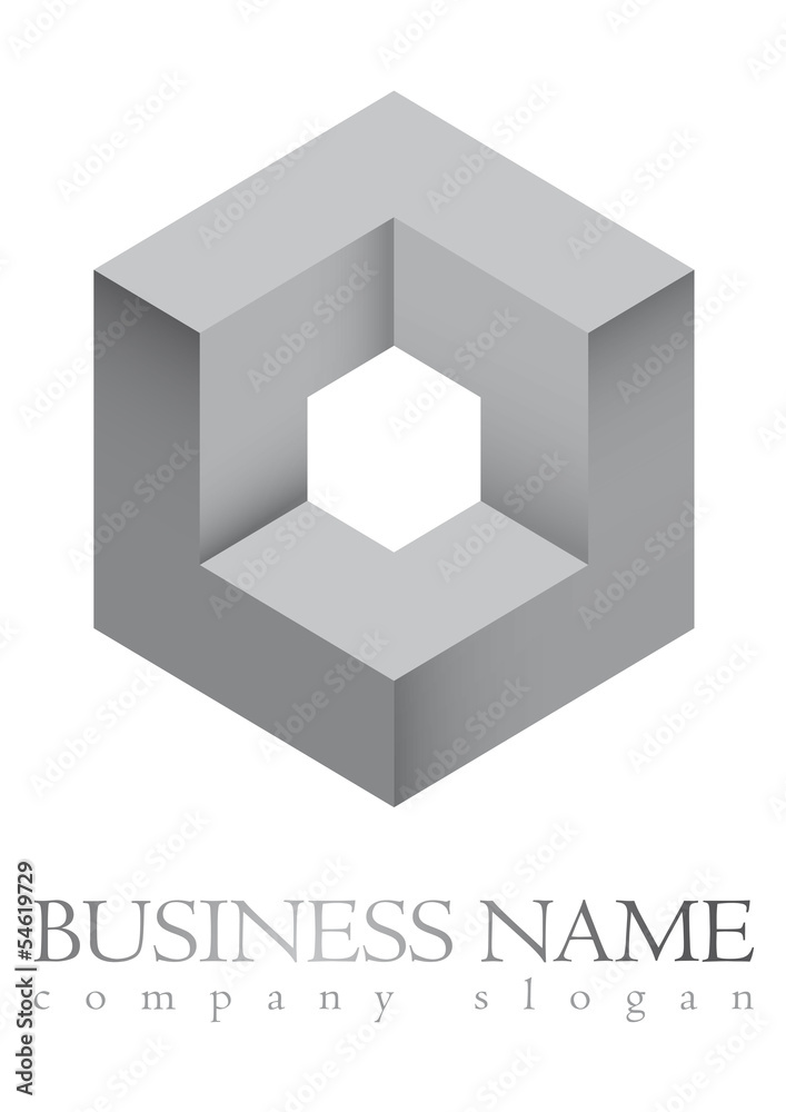 Business logo 3D cube design Business logo 3D cube design