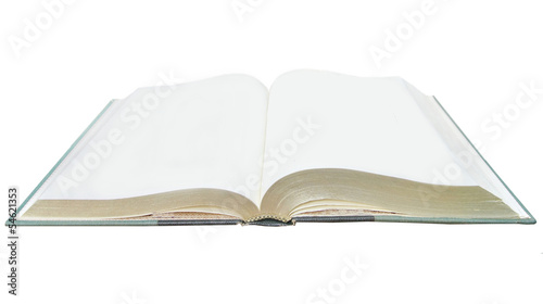 a blank notebook open