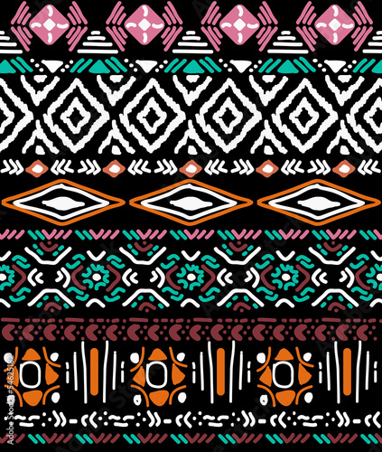 seamless pattern in aztec style