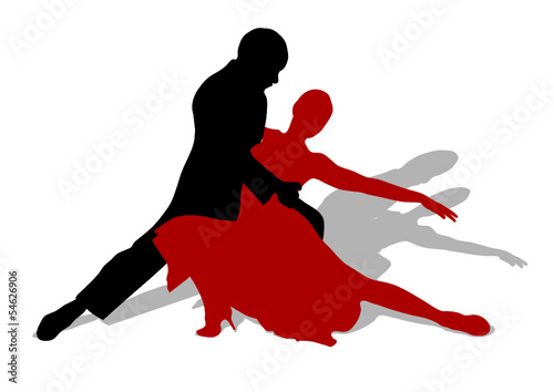 Tango Sihouetten mit Schatten