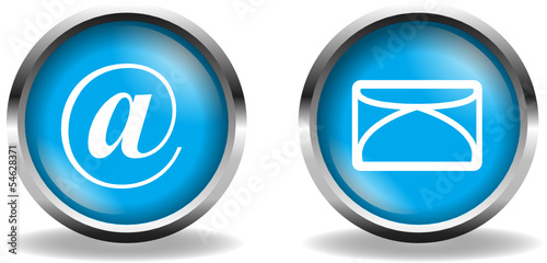 Email Button blau
