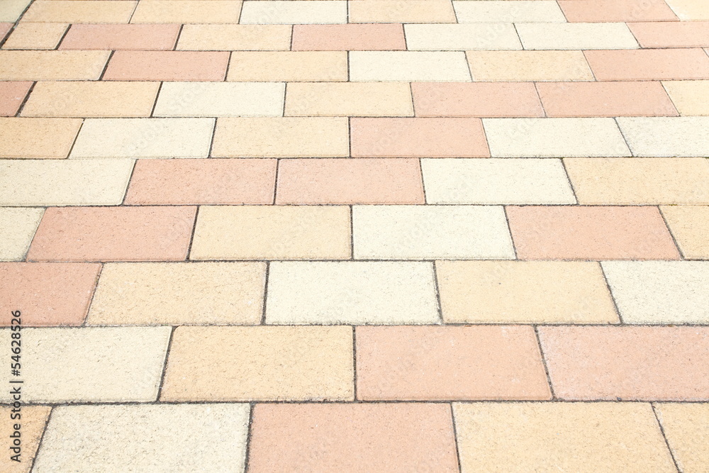 Naklejka premium harmonic floor tiles background