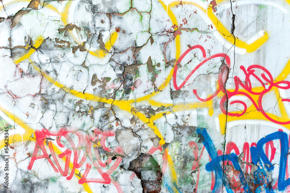 Obraz premium Ściana graffiti