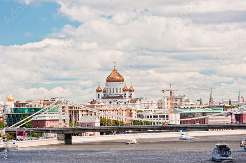 Moscow. View of the Cathedral of Christ the Savior