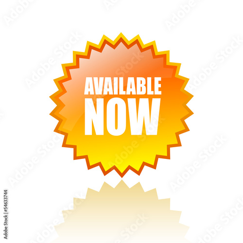 Vector available now star