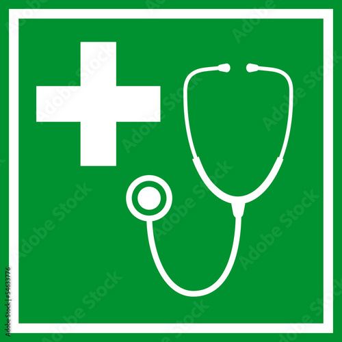 Vector first aid symbol