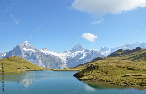 Bachalp lake in Swiss Bernese Alps © HappyAlex