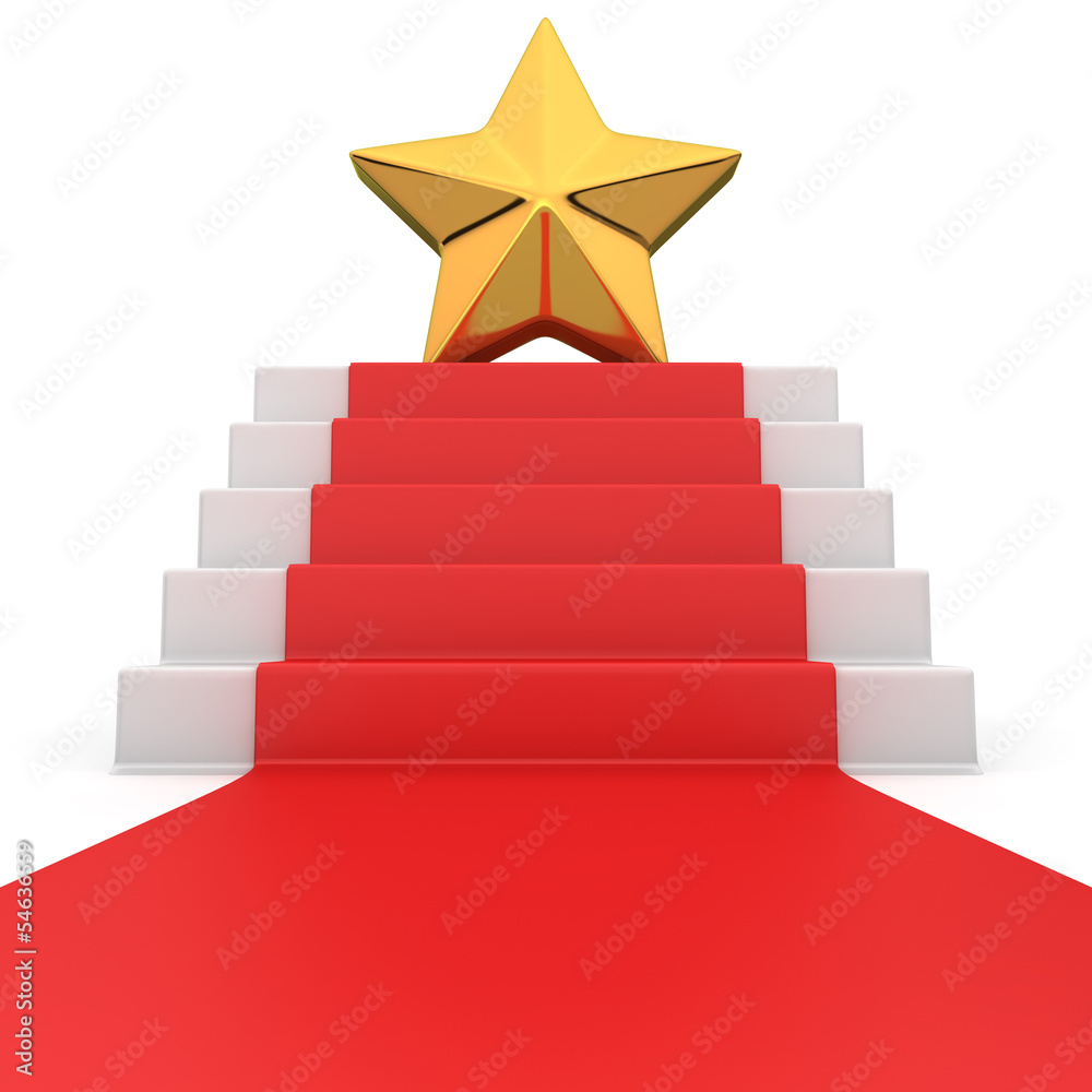 Star on red carpet Star on red carpet