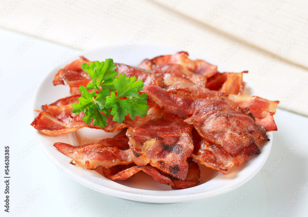 Crispy bacon strips