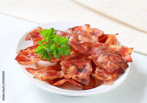 Crispy bacon strips