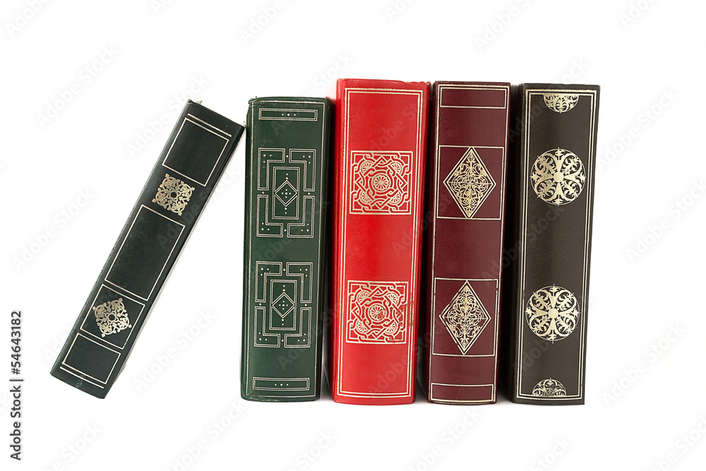 stack of Old books isolated on white stack of Old books isolated on white